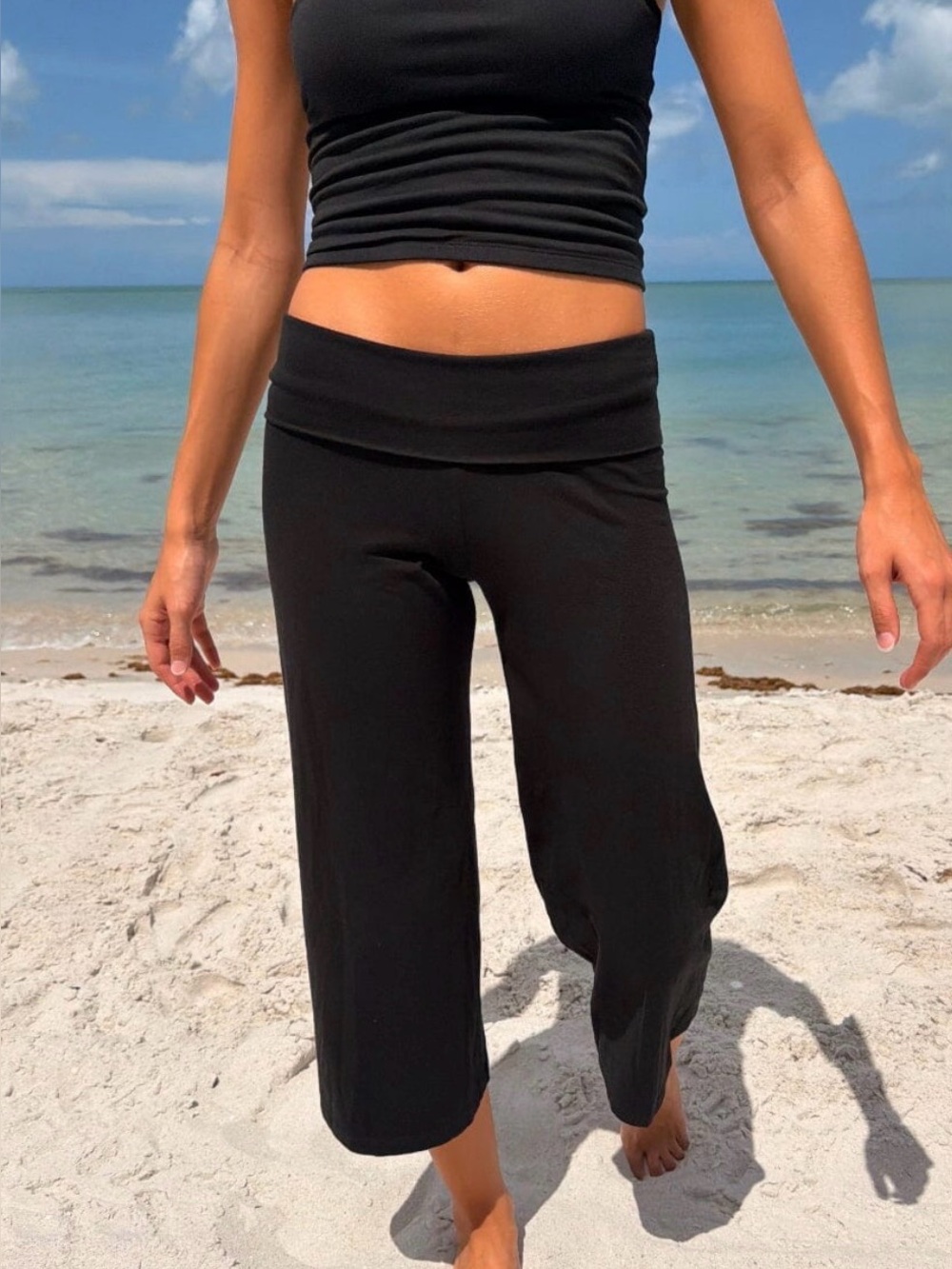Brandy Melville black Capri/Gauchos